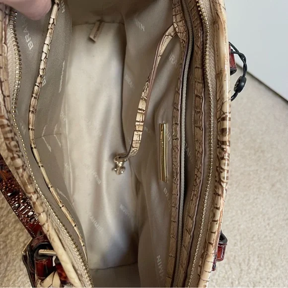 🌹🩸BRAHMIN SAND SANTANA MINI ASHER SATCHEL BAG🩸 - Picture 9 of 13